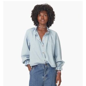 Xirena Trudy Shirt Blue Dove Shirt